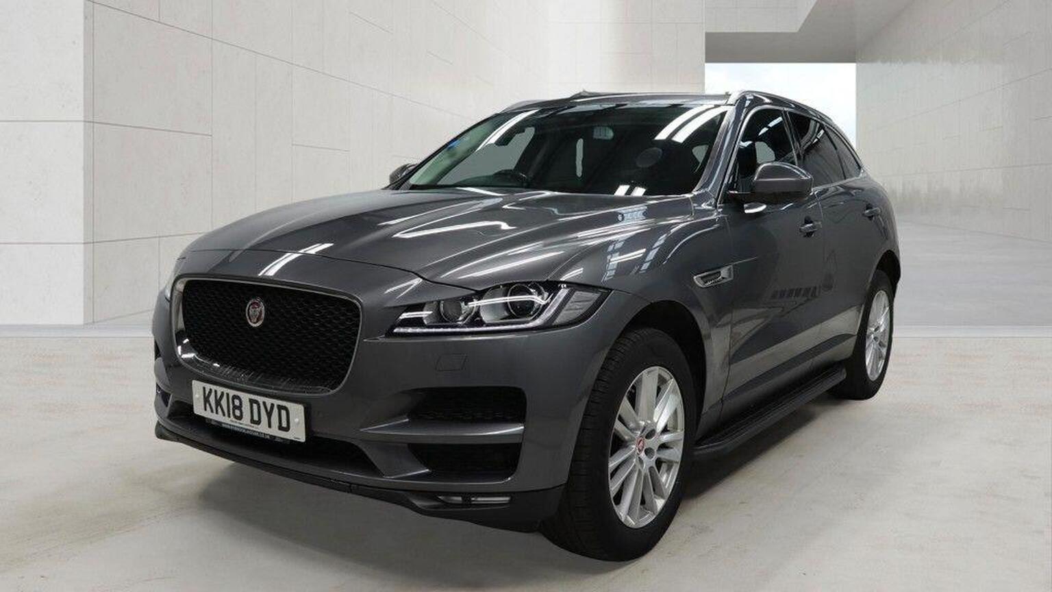 2018 Jaguar F-PACE 2.0 D240 Portfolio Auto AWD Euro 6 (s/s) 5dr, exterior view 2