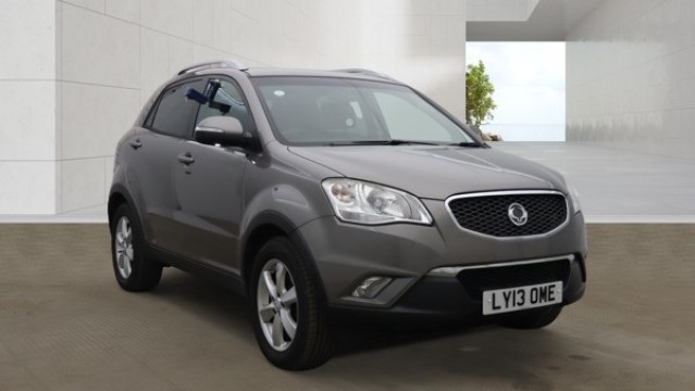 2013 SsangYong KORANDO 2.0 D EX Diesel Grey Automatic 4WD 5dr RAREAUTO+SUNROOF+LEATHER, exterior view 3