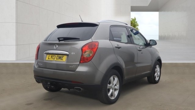 2013 SsangYong KORANDO 2.0 D EX Diesel Grey Automatic 4WD 5dr RAREAUTO+SUNROOF+LEATHER, exterior view 4