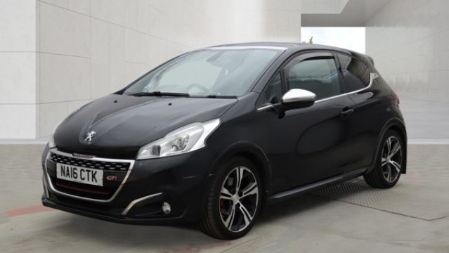 2016 PEUGEOT 208 1.6 THP GTi Prestige Black 3dr PANROOF+SATNAV+8 STAMPS