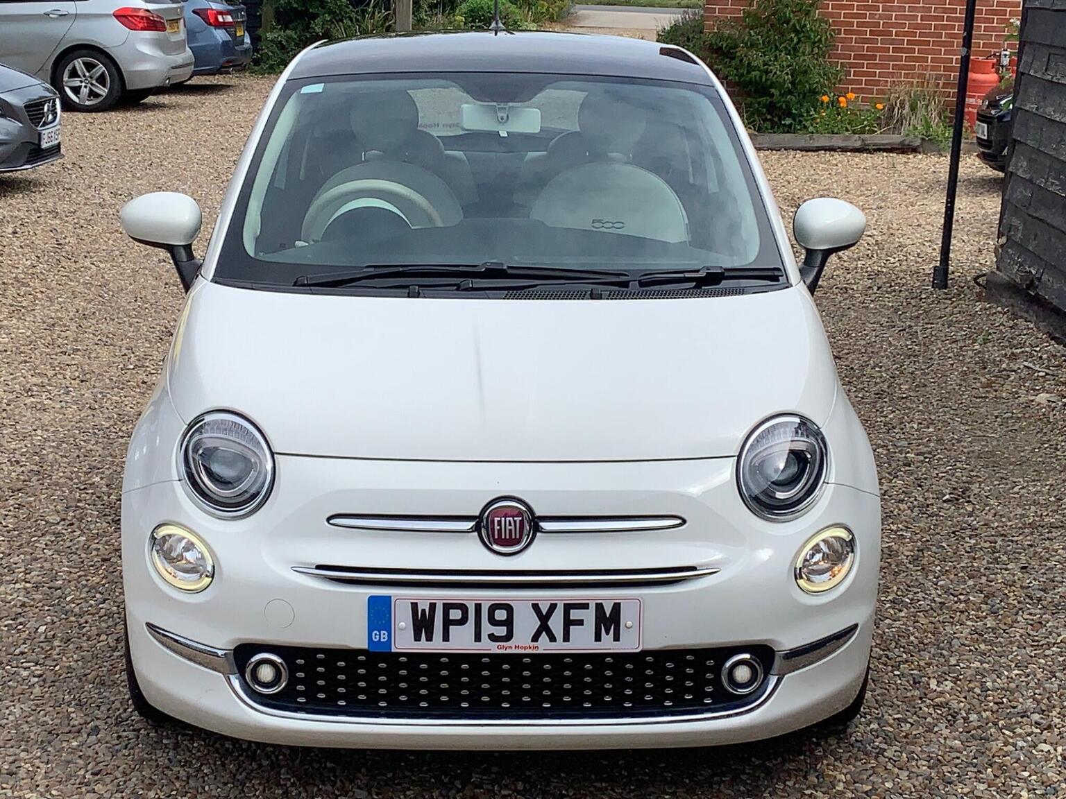 2019 Fiat 500 1.2 Lounge Euro 6 (s/s) 3dr, exterior view 2