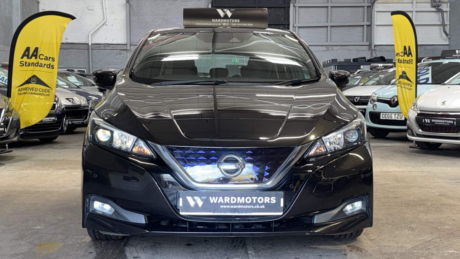 2018 Nissan LEAF 40kWh Acenta Electric Automatic Black 5dr 1 KEEPER+SATNAV+CRUISE, exterior view 2