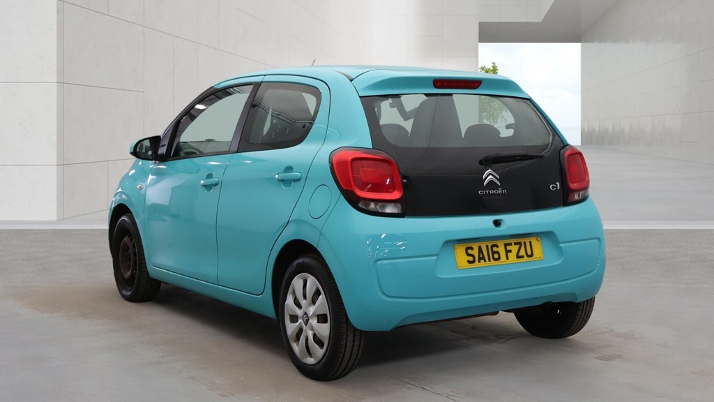 2016 Citroen C1 1.2 PureTech Feel Blue 5dr LOW TAX+RARE COLOUR, exterior view 2