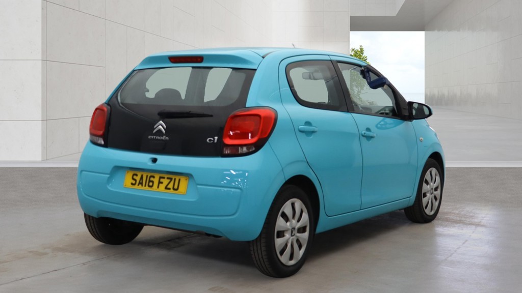 2016 Citroen C1 1.2 PureTech Feel Blue 5dr LOW TAX+RARE COLOUR, exterior view 4