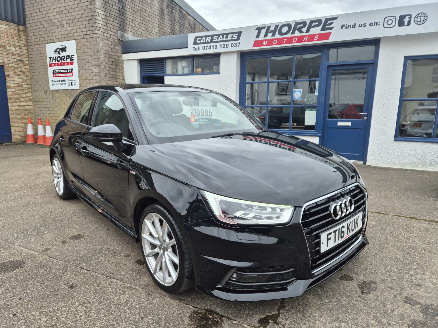 2016 Audi A1 1.4 TFSI S line, exterior view 2