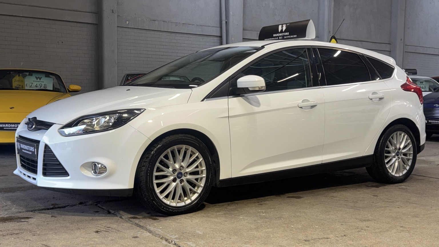2012 FORD FOCUS 1.0 T EcoBoost Zetec White 5dr LOW TAX+BLUETOOTH+DAB