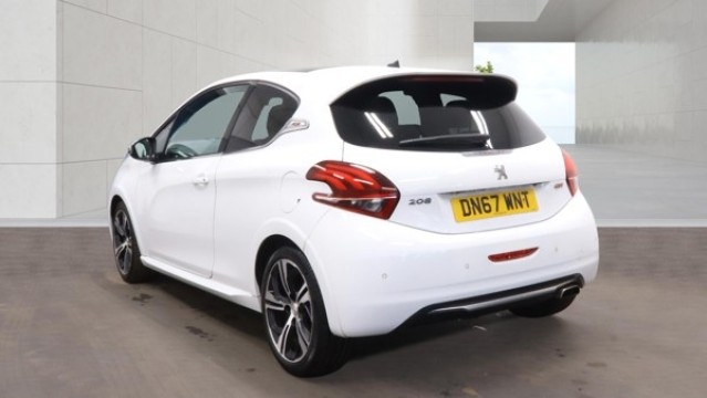 2017 Peugeot 208 1.6 THP GTi Prestige White 3dr 1 KEEPER+SATNAV+8 STAMPS+PANROOF, exterior view 2