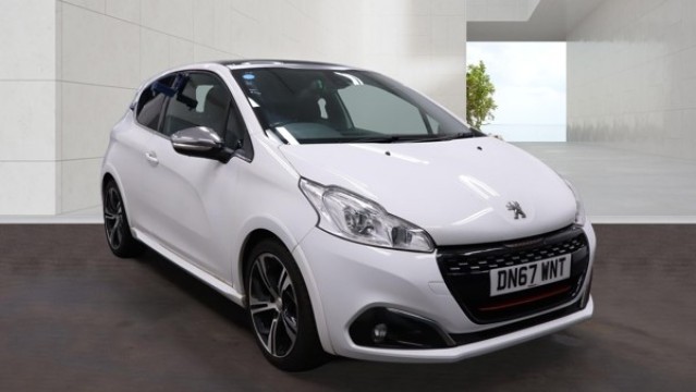2017 Peugeot 208 1.6 THP GTi Prestige White 3dr 1 KEEPER+SATNAV+8 STAMPS+PANROOF, exterior view 3