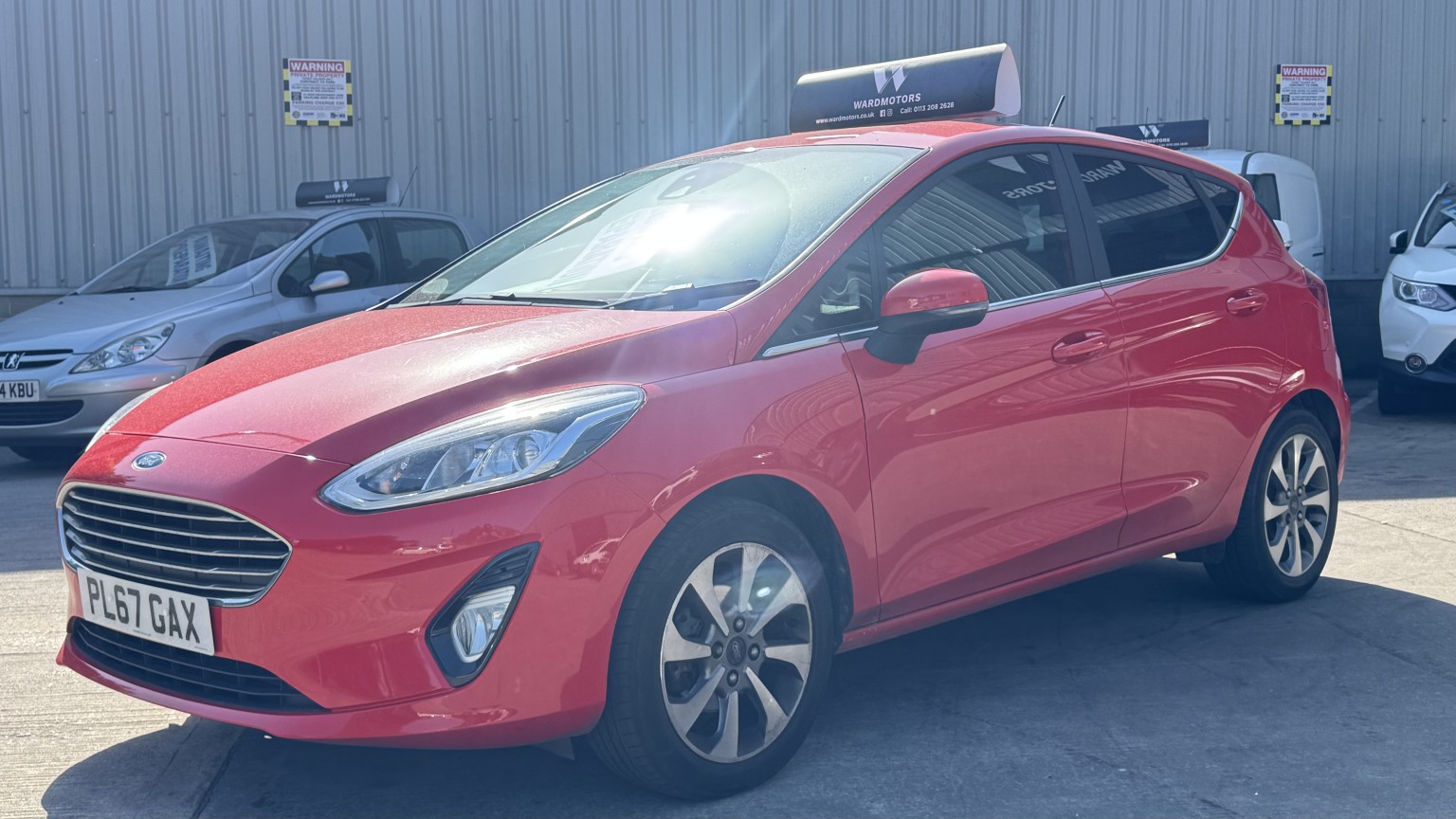 2017 Ford FIESTA 1.1 Ti-VCT Zetec Red 5dr SATNAV+CRUISE+6STAMPS for sale, exterior front view