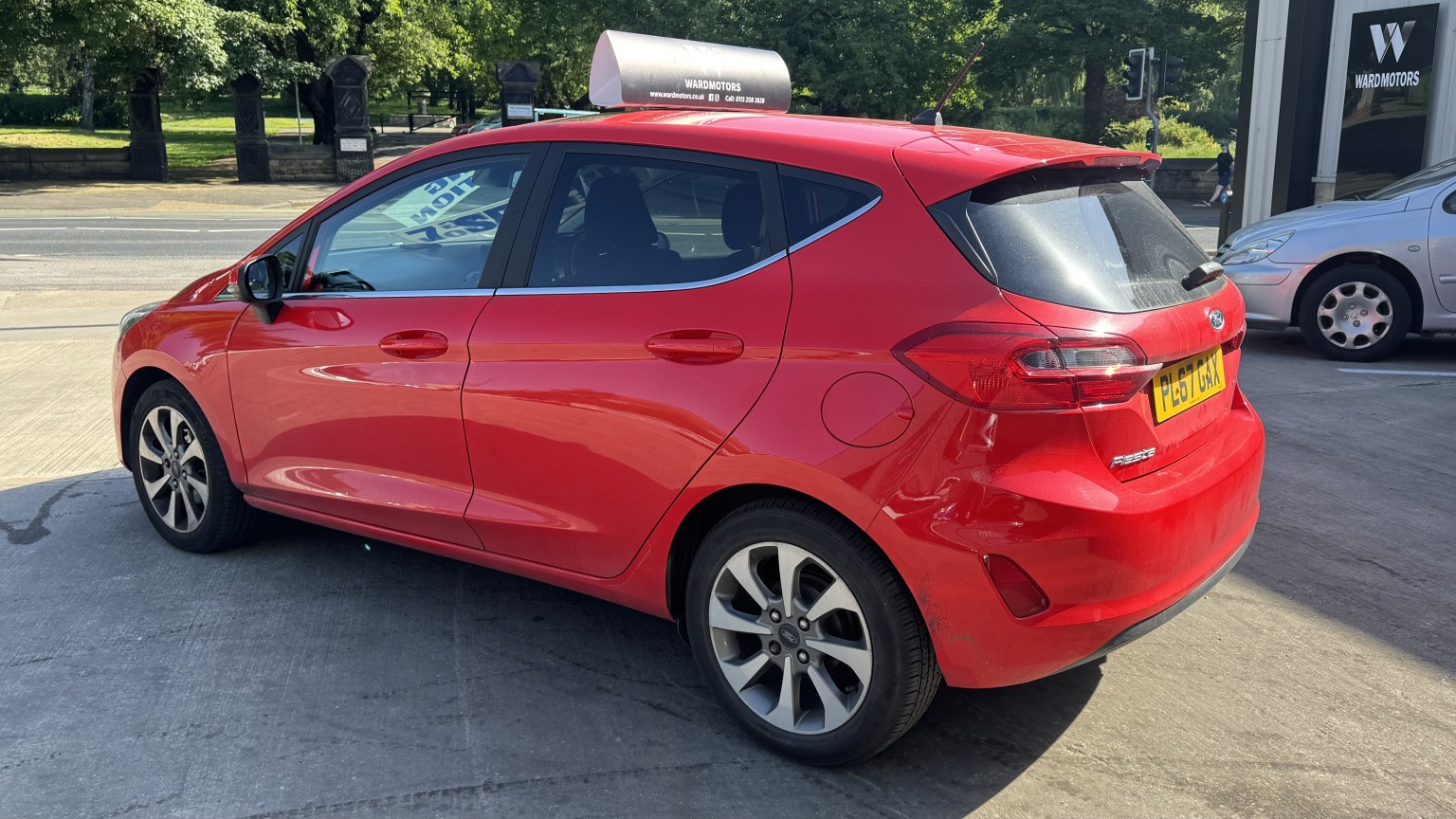 2017 Ford FIESTA 1.1 Ti-VCT Zetec Red 5dr SATNAV+CRUISE+6STAMPS, exterior view 3