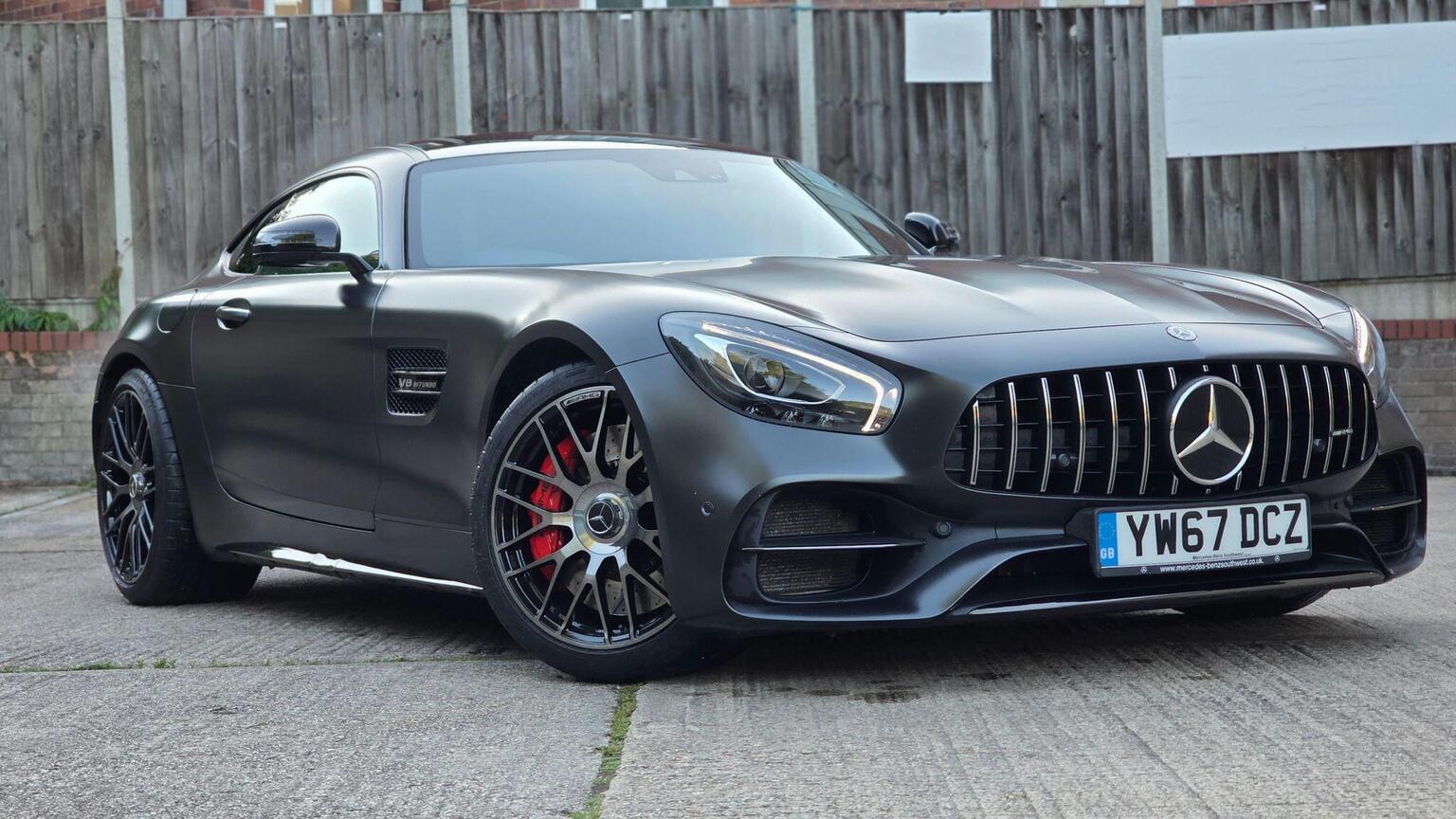 2017 Mercedes-Benz AMG GT 4.0 V8 BiTurbo C Edition 50 SpdS DCT Euro 6 (s/s) 2dr, exterior view 2