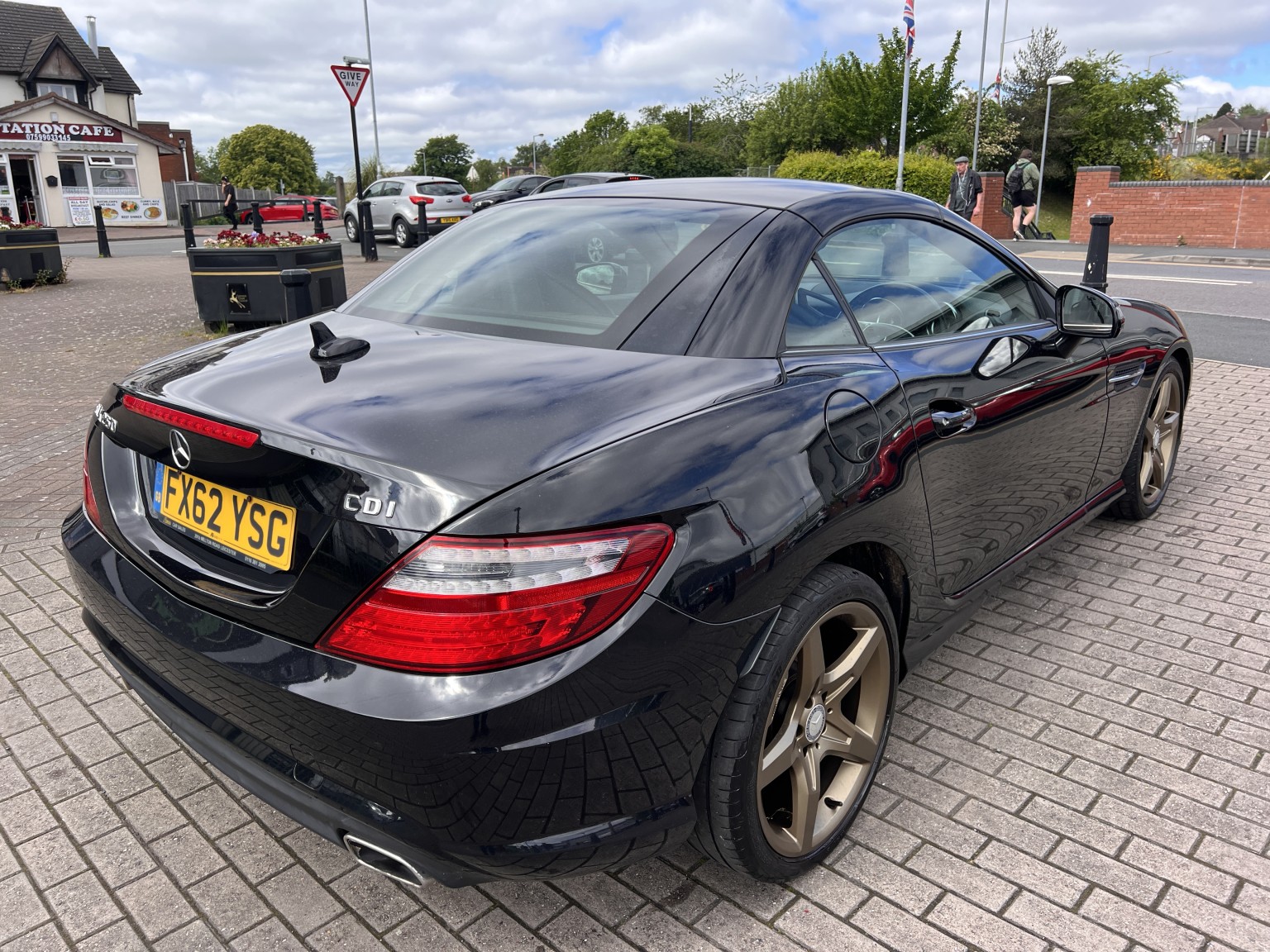 2012 Mercedes-Benz SLK 2.1 SLK250 CDI BlueEfficiency AMG Sport, exterior view 2