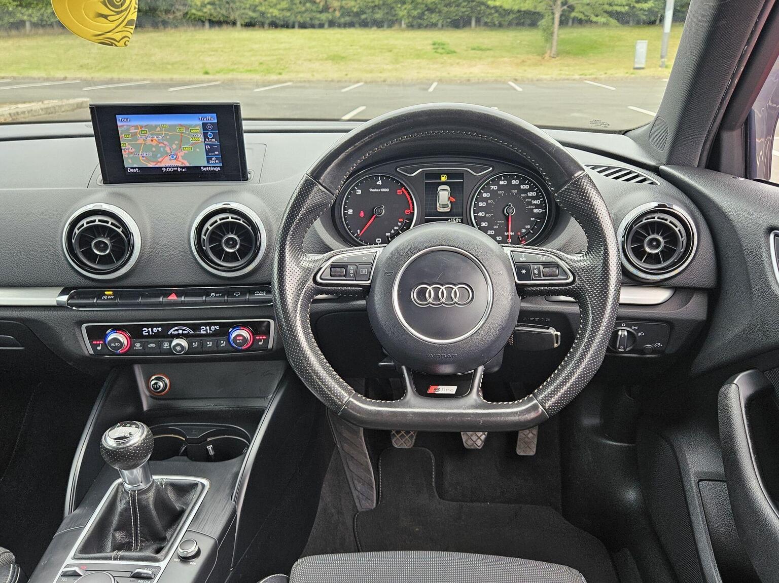 2014 Audi A3 2.0 TDI S line Sportback Euro 5 (s/s) 5dr, exterior view 4