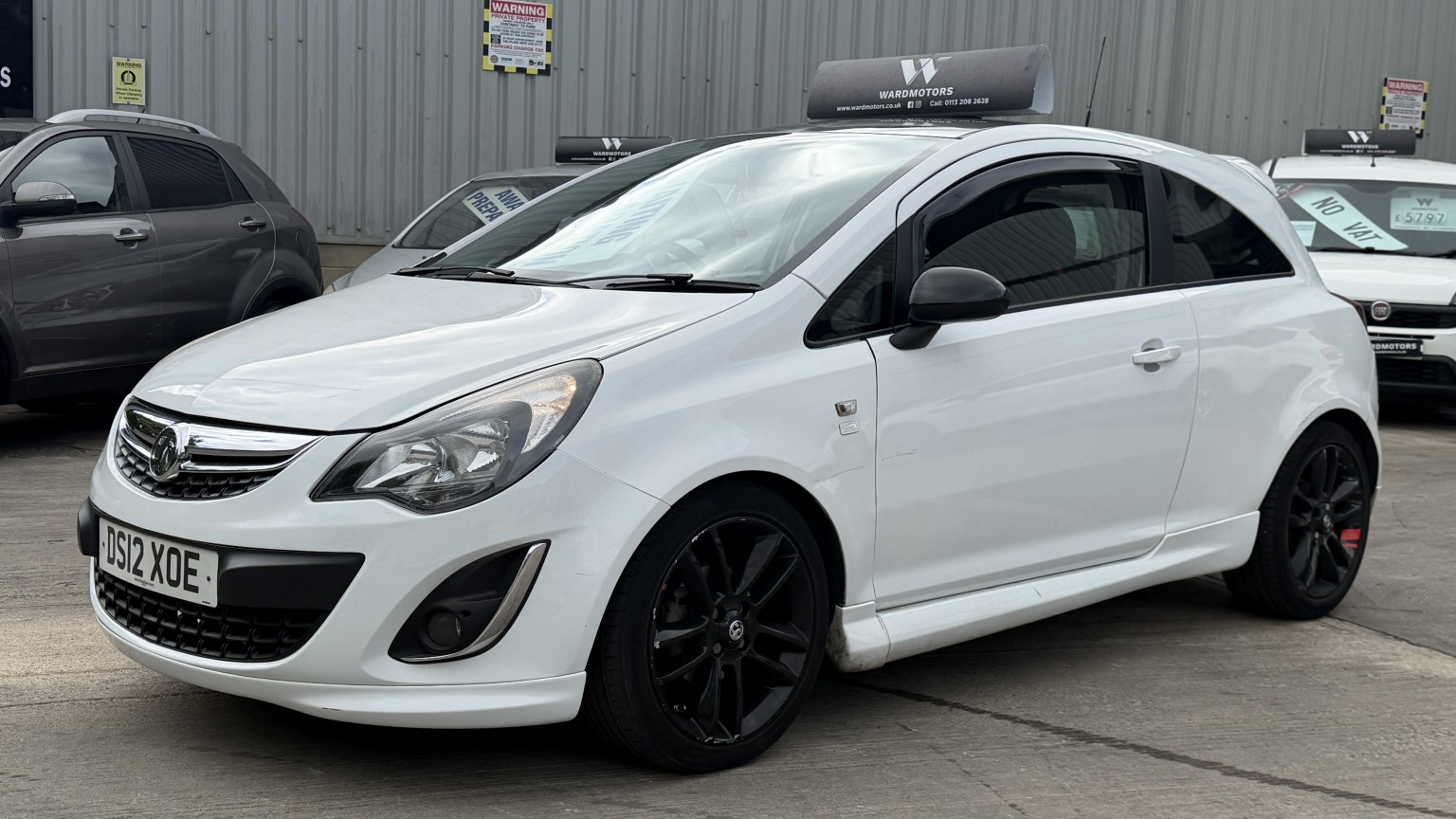 2012 Vauxhall CORSA 1.2 16V Limited Edition White 3dr GREAT VALUE+CRUISE+PRIVACY for sale, exterior front view