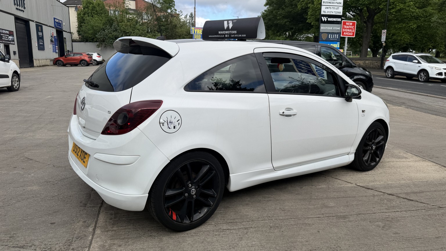 2012 Vauxhall CORSA 1.2 16V Limited Edition White 3dr GREAT VALUE+CRUISE+PRIVACY, exterior view 4