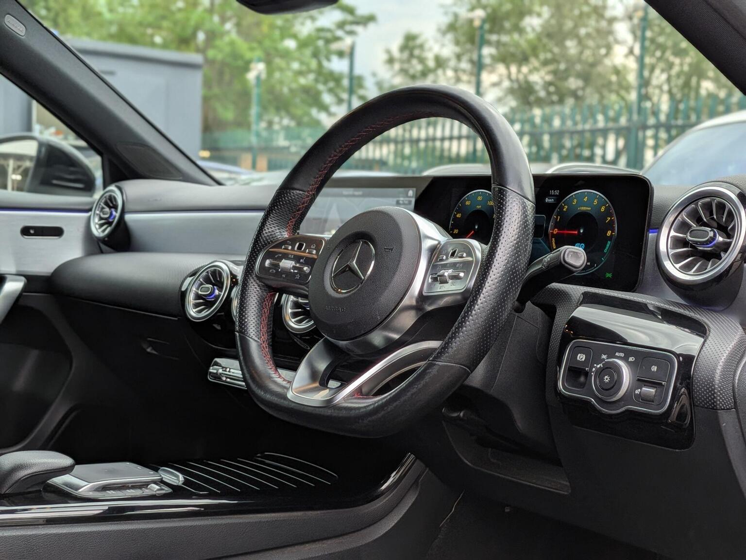 2021 Mercedes-Benz A CLASS 1.3 A250e 15.6kWh AMG Line (Premium 2) 8G-DCT Euro 6 (s/s) 5dr, exterior view 3