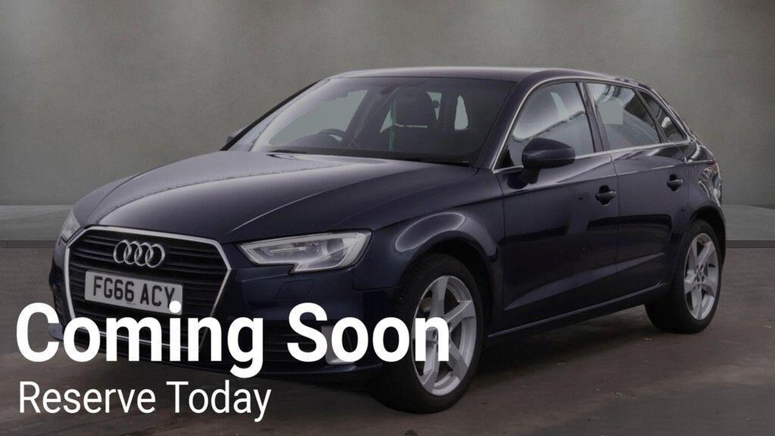 2016 Audi A3 1.4 TFSI CoD Sport Sportback S Tronic Euro 6 (s/s) 5dr, exterior view 2