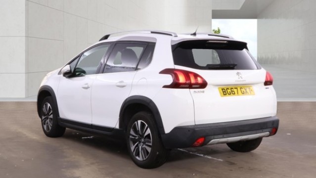 2017 Peugeot 2008 1.2 PureTech Allure White 5dr PART LEATHER+7 STAMPS, exterior view 2