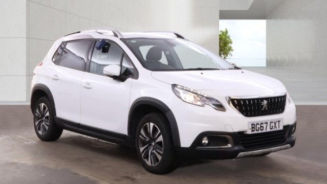 2017 Peugeot 2008 1.2 PureTech Allure White 5dr PART LEATHER+7 STAMPS, exterior view 3