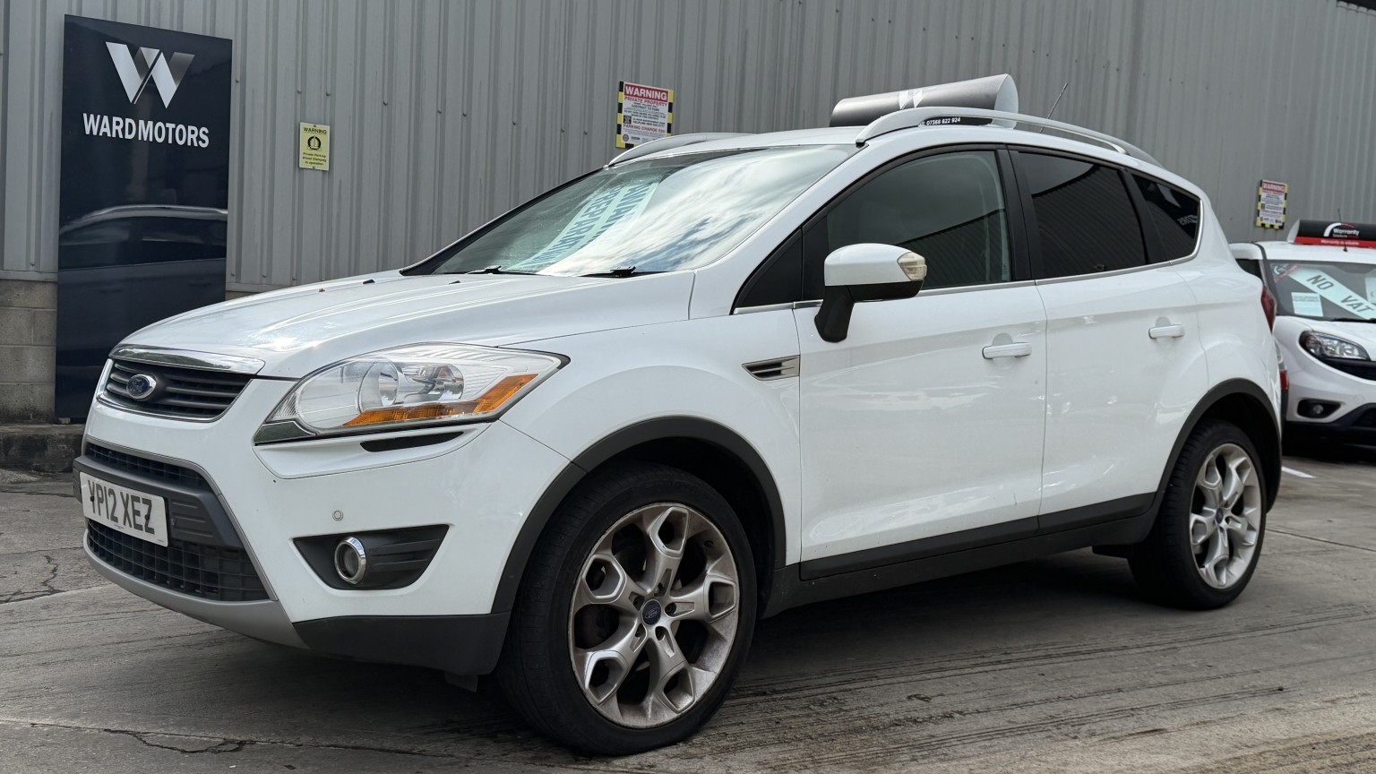 2012 Ford KUGA 2.0 TDCi Zetec Diesel White 5dr GREAT VALUE+12 STAMPS for sale, exterior front view