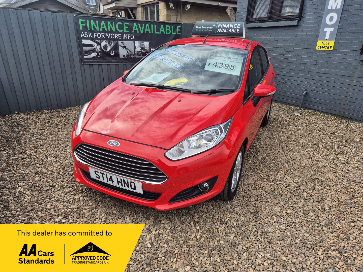 2014 Ford FIESTA 1.0 T EcoBoost Zetec for sale, exterior front view