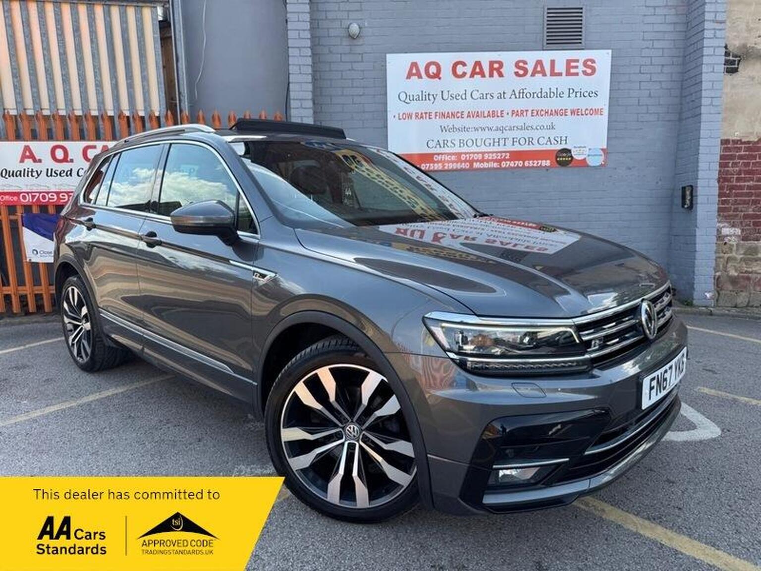 2017 Volkswagen TIGUAN 2.0 TDI R-Line Euro 6 (s/s) 5dr for sale, exterior front view