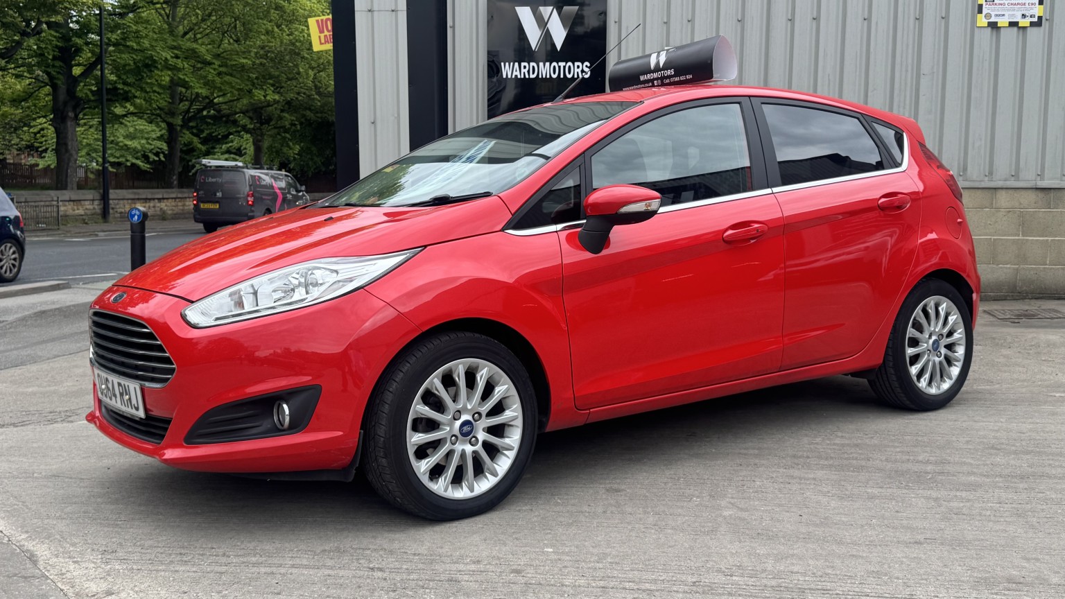 2014 Ford FIESTA 1.0 T EcoBoost Titanium X Red 5dr LOWTAX+11 STAMPS+CRUISE for sale, exterior front view