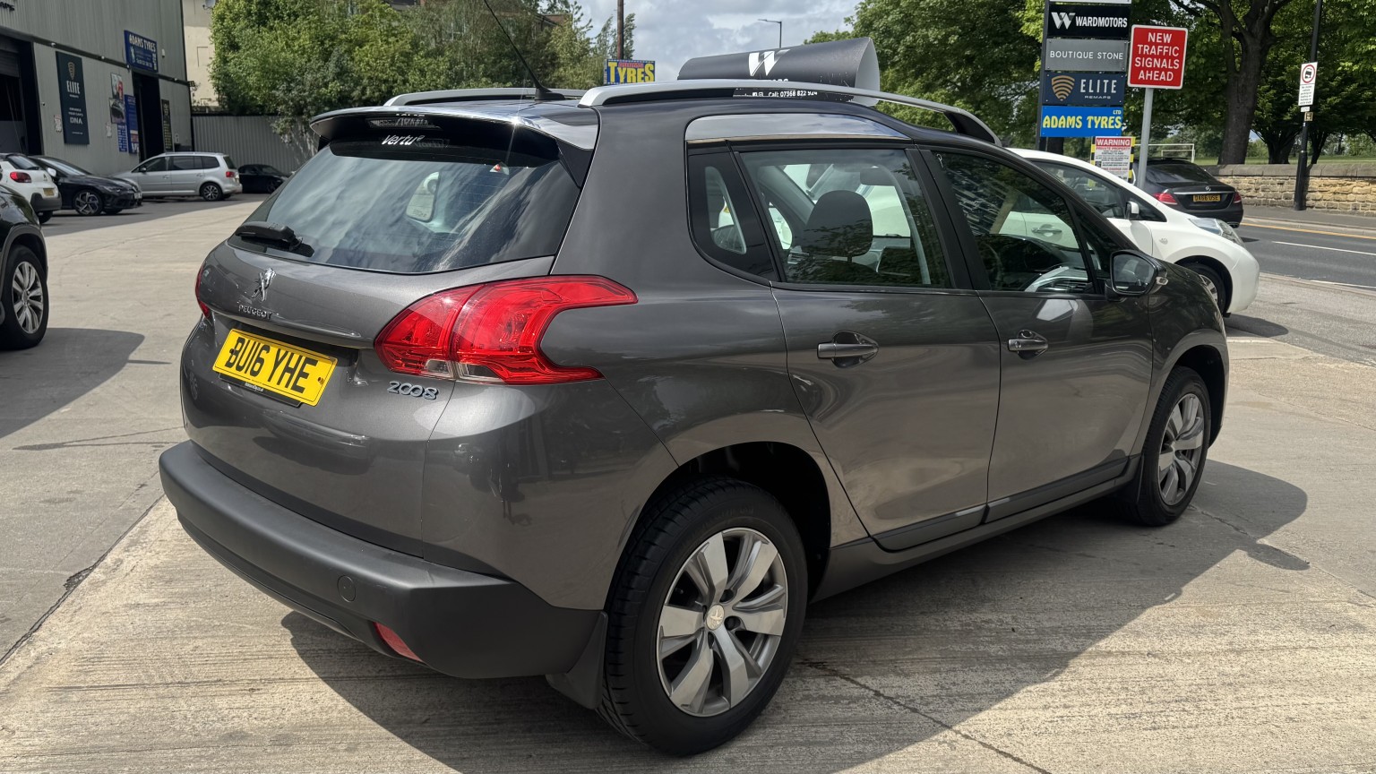 2016 Peugeot 2008 1.2 PureTech Active Grey 5dr LOW TAX+9 STAMPS+CRUISE, exterior view 4