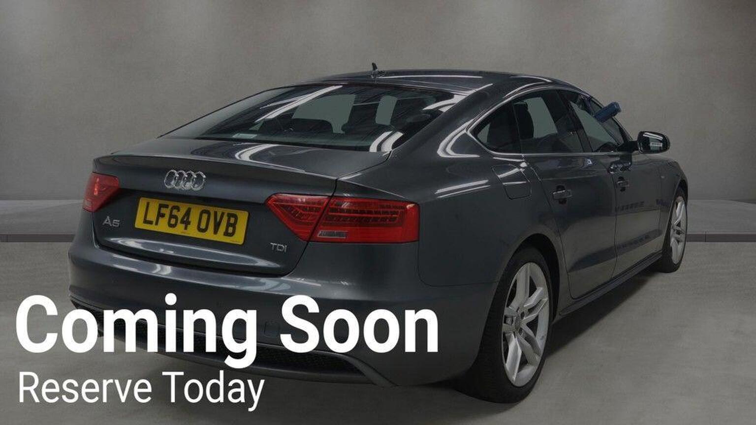 2014 Audi A5 2.0 TDI S line Sportback Multitronic Euro 5 (s/s) 5dr, exterior view 4