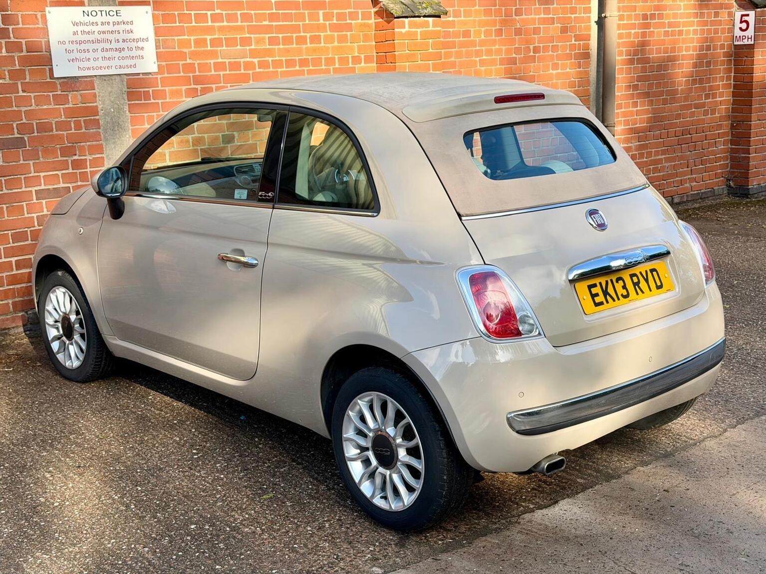 2013 Fiat 500C 1.2 Lounge Euro 5 2dr, exterior view 2