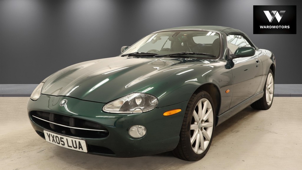 2005 Jaguar XK8 4.2 Automatic Green Convertible 2dr 16 STAMPS+LEATHER+SATNAV for sale, exterior front view