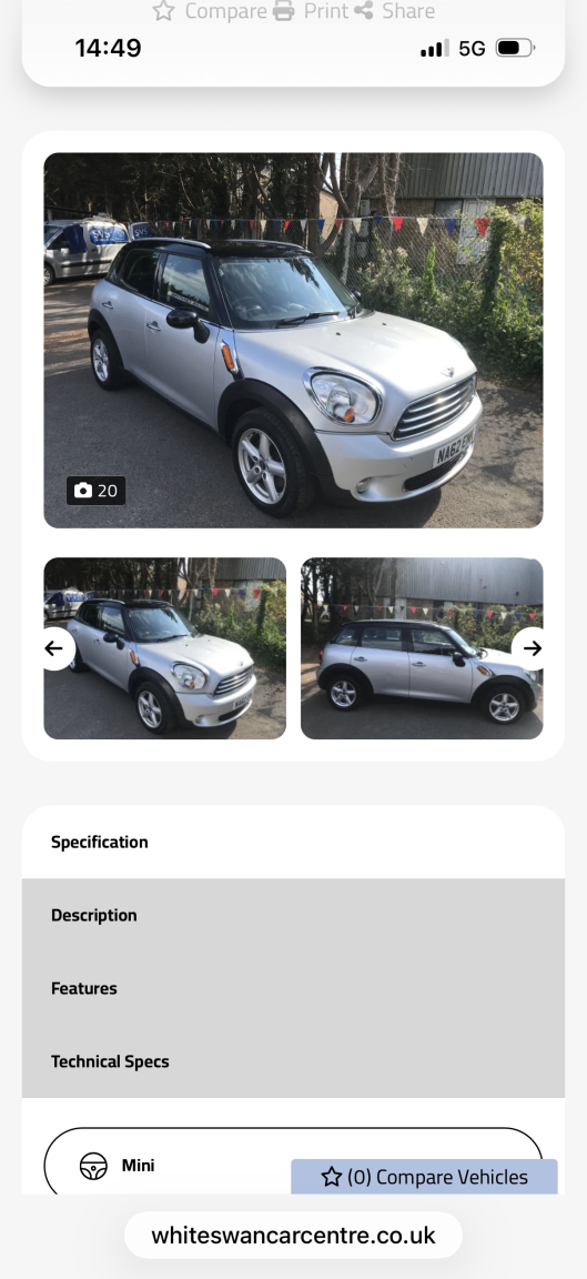 2012 MINI COUNTRYMAN 1.6 Cooper Countryman for sale, exterior front view