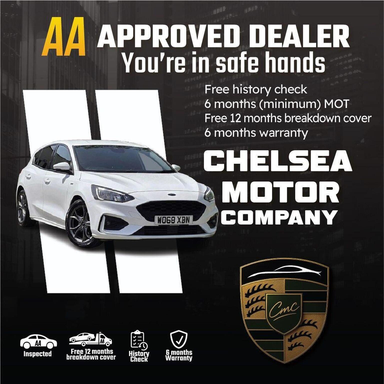 2019 Ford FOCUS 1.5T EcoBoost ST-Line Euro 6 (s/s) 5dr, exterior view 2