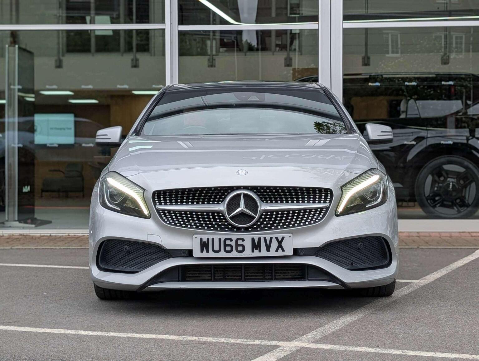 2016 Mercedes-Benz A CLASS 1.5 A180d AMG Line (Premium Plus) Euro 6 (s/s) 5dr, exterior view 2