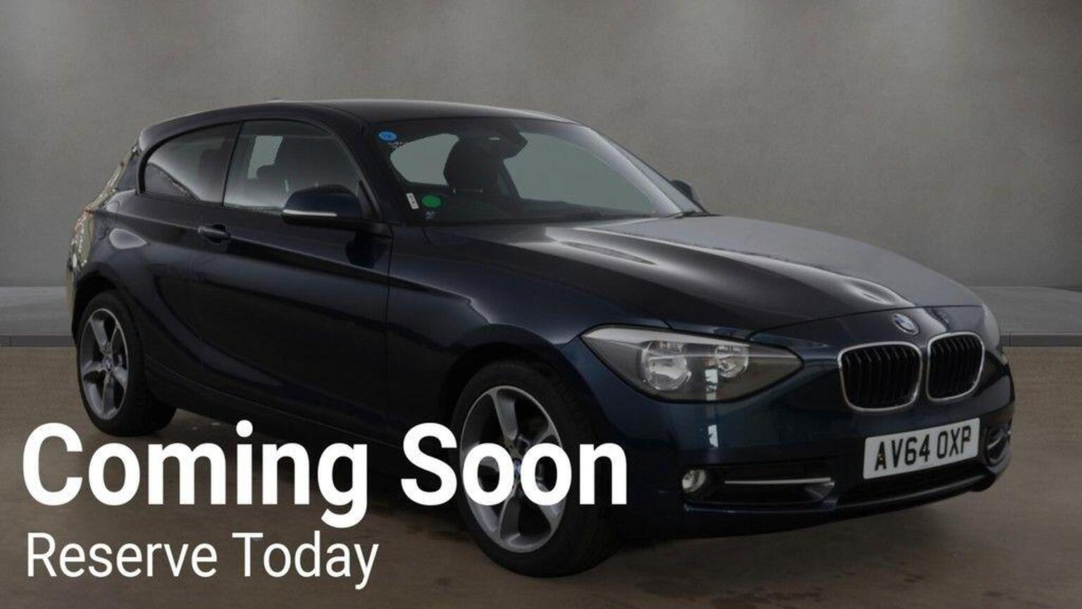 2014 BMW 1 SERIES 2.0 116d Sport Euro 5 (s/s) 3dr for sale, exterior front view