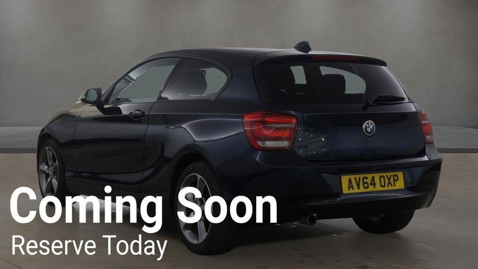 2014 BMW 1 SERIES 2.0 116d Sport Euro 5 (s/s) 3dr, exterior view 3