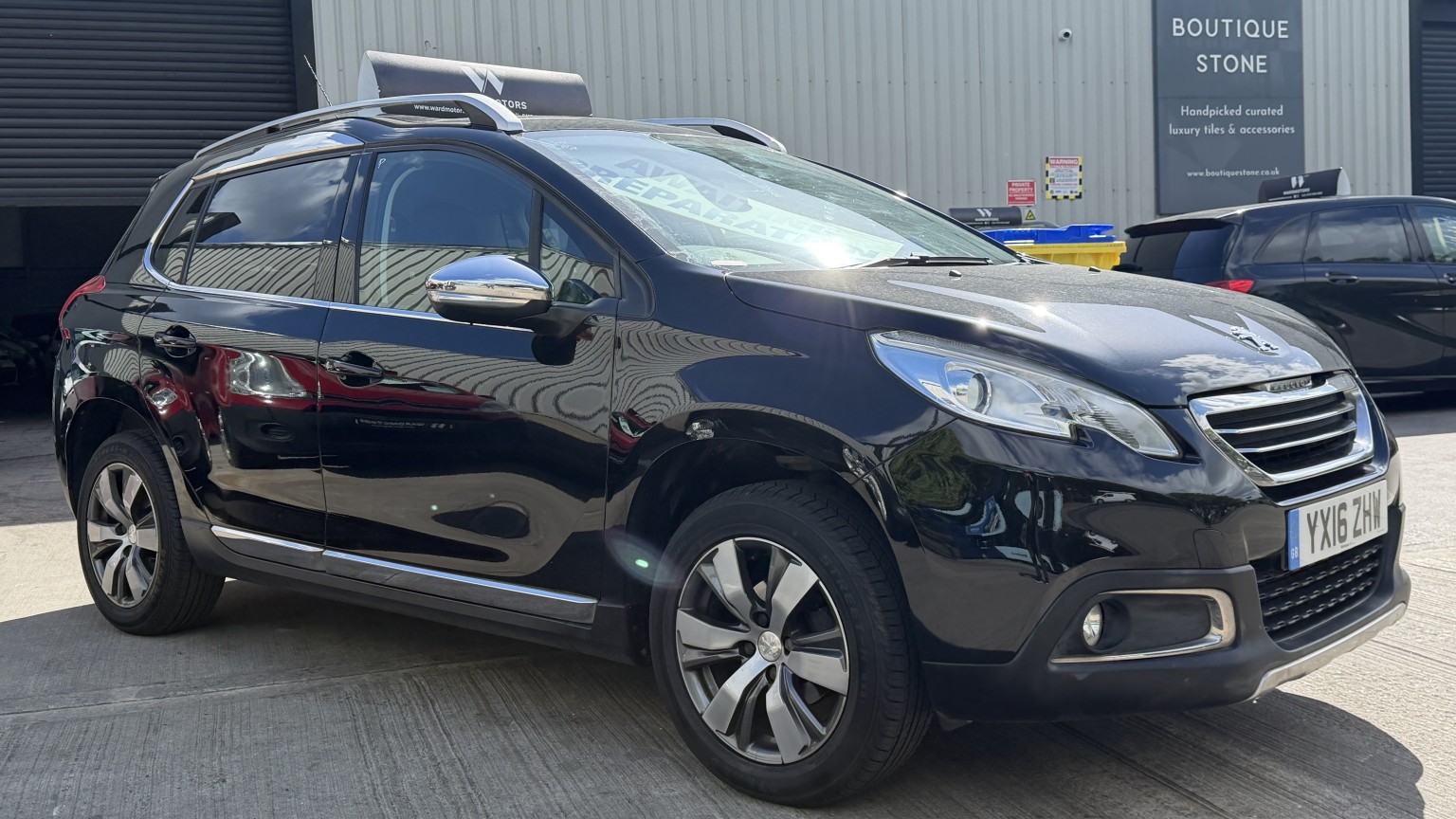 2016 Peugeot 2008 1.2 PureTech Allure Black 5dr LOW TAX+HALF LEATHER+CRUISE, exterior view 3