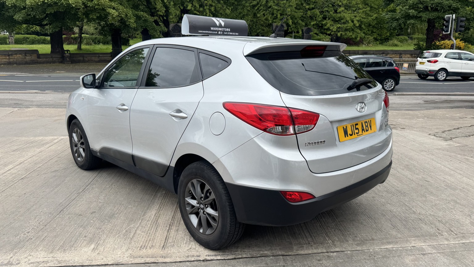 2015 Hyundai IX35 1.7 CRDi S Diesel Silver 5dr CLIMATE+AUX+2KEYS, exterior view 3