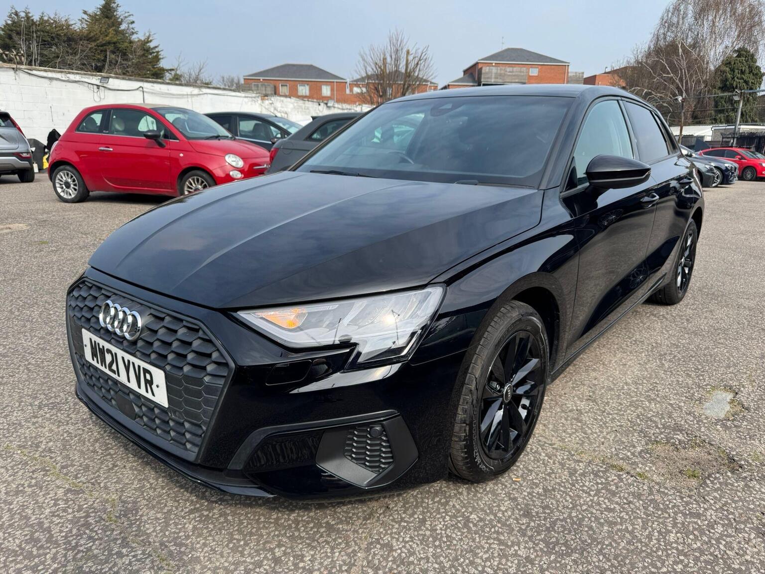 2021 Audi A3 1.5 TFSI 35 Technik Sportback S Tronic Euro 6 (s/s) 5dr, exterior view 2