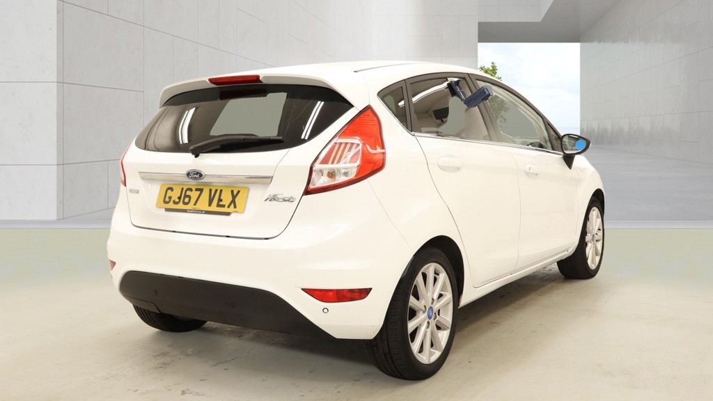 2017 Ford FIESTA 1.0 T EcoBoost Titanium White 5dr 1 KEEPER+8 STAMPS, exterior view 4