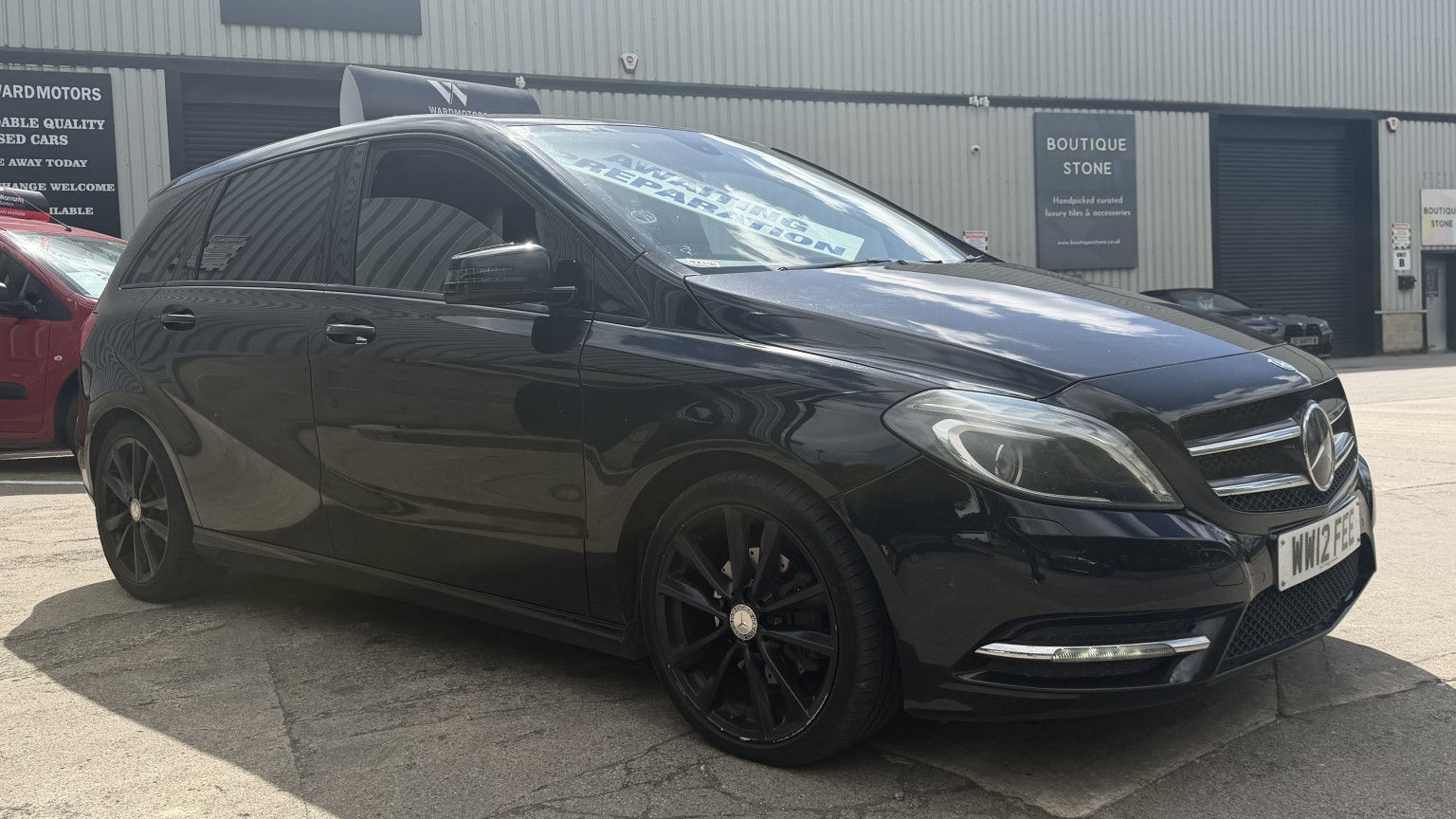 2013 Mercedes-Benz B CLASS 1.5 B180 CDI Sport Diesel Black 5dr LOW TAX+LEATHER+BLUETOOTH, exterior view 3