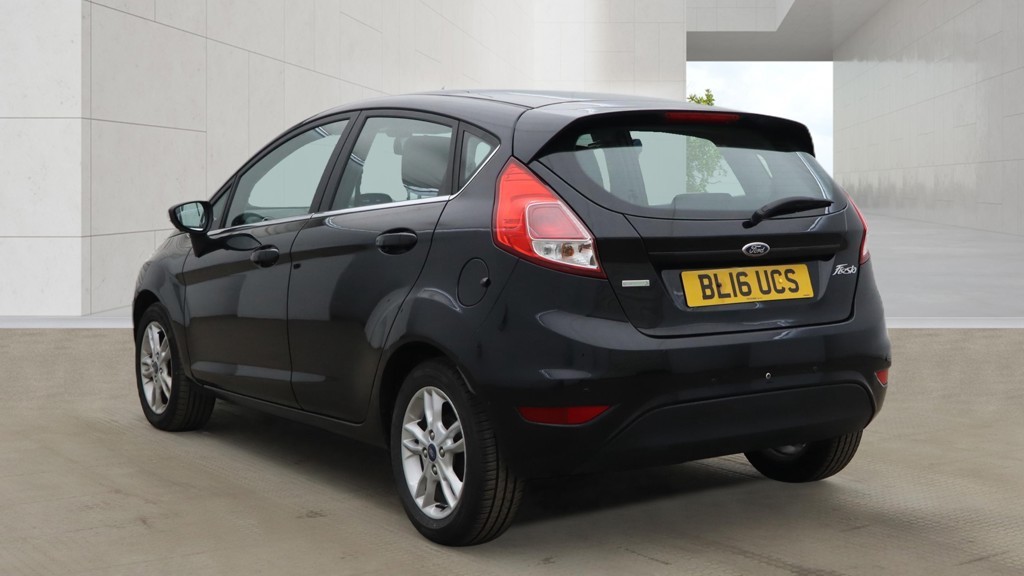 2016 Ford FIESTA 1.0 T EcoBoost Zetec Black 5dr LOW TAX+8 STAMPS, exterior view 2