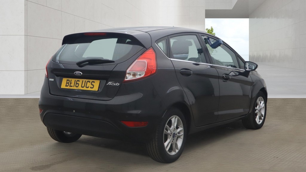 2016 Ford FIESTA 1.0 T EcoBoost Zetec Black 5dr LOW TAX+8 STAMPS, exterior view 4