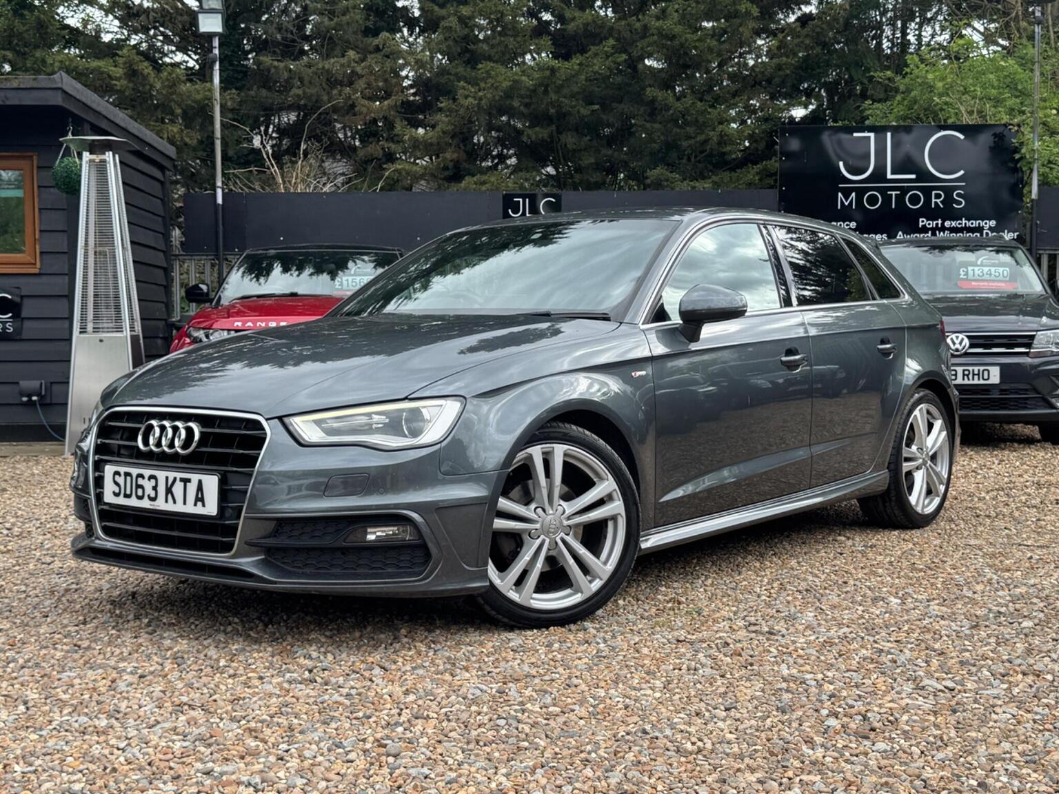 2013 Audi A3 1.6 TDI S line Sportback Euro 5 (s/s) 5dr, exterior view 3